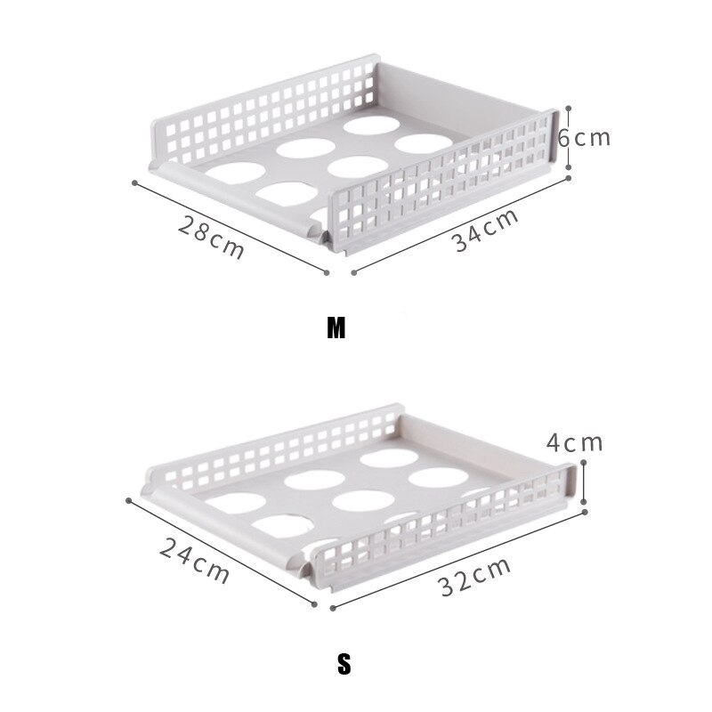 3PCS Wardrobe Storage Cabinet Organizer Drawer Storage Box Layered Partitions Finishing Shelf Dormitory Rack Storage