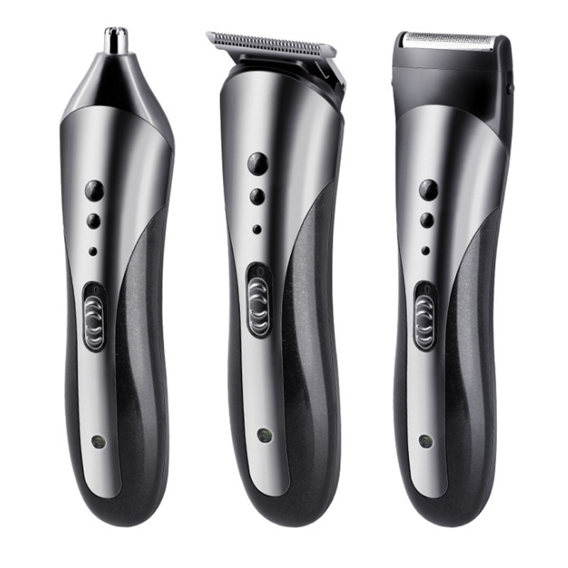 3 en 1 tondeuse électrique Rechargeable sans fil cheveux nez barbe tondeuse rasoir pour hommes adultes enfants cheveux coupe maison