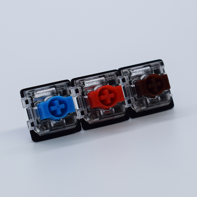 Gateron Jiadalong mechanical keyboard low axis switch thin switch red blue coffee thin switch: Brown switch / 70pcs