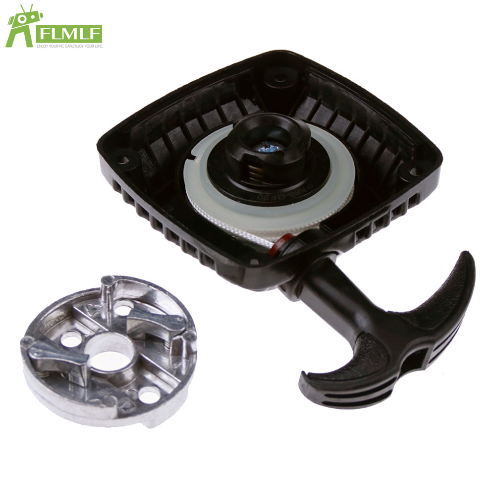 Démarreur et volant d'inertie faciles à tirer avec griffe pour 1/5 HPI ROFUN Rovan KM Baja 5B 5T 5SC Losi 5ive-T FG GoPed: Gris foncé