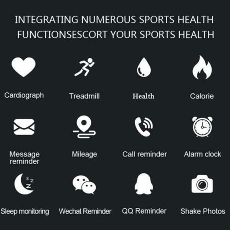 M5/m6 smarte sport band fitness spor skritteller hjertefrekvens blodtrykksmåler bluetooth smart klokke for iphone xiaomi android