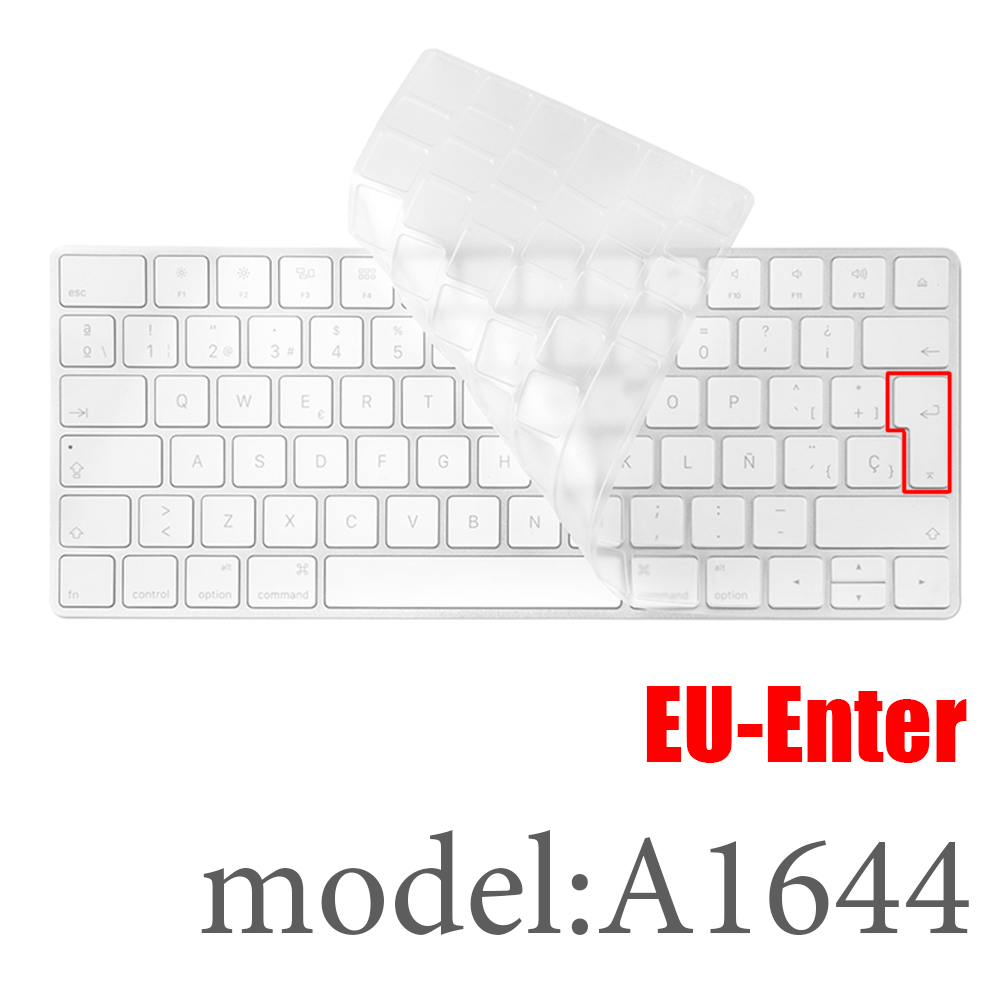 Voor Apple Imac Magic Keyboard Met Numeriek Toetsenbord MQ052LL/Een A1843 MLA22L/Een A1644 A1314 Siliconen Toetsenbord Cover protector Skin: EU A1644