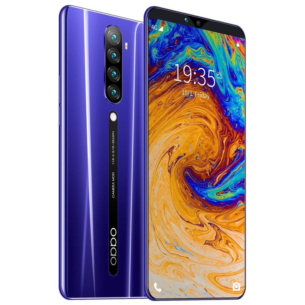 Mobiele Telefoon Rino5 Smart Phone 6.3 Inch 1G + 8Gb 8 + 16Mp Android Dual Sim Mobiele Telefoon multi-Taal Ondersteuning Mobiele Telefoon: Paars / American