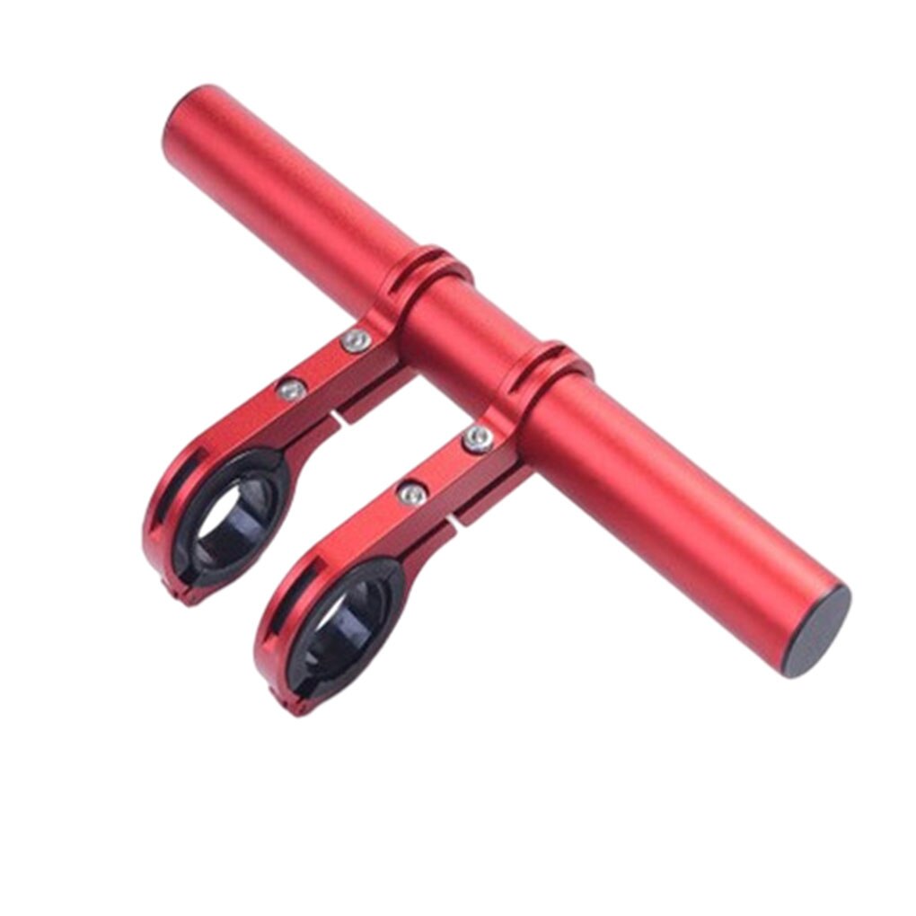 20CM Aluminum Alloy Bicycle Handlebar Extender Mountain Bike Bicycle Front Light Bracket Lamp Flashlight Accessories Lamp Holder: Blue