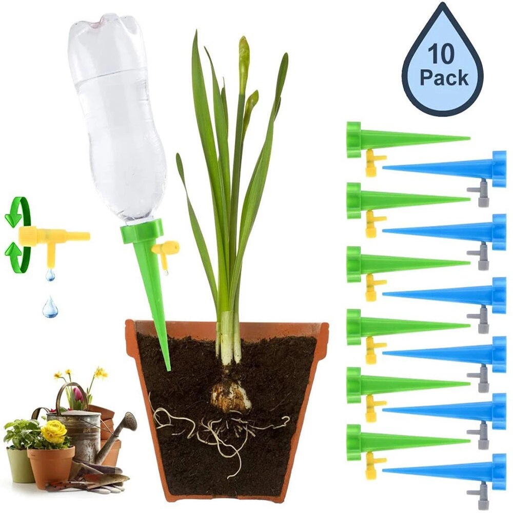 Automatisk drypp vanningssystem selvvanning pigg planter hage husholdning plante blomst justerbar automatisk vann drypper enhet