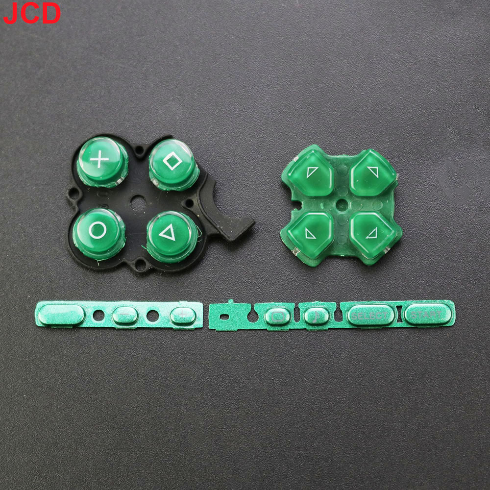 JCD 1 Juego para consola de juegos PSP 3000, Kit de botones izquierdo y derecho de repuesto, tecla de botones de inicio seleccionados para pieza de reparación PSP3000: Naranja