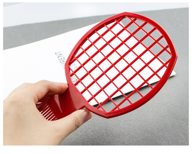 Twisted Braid Barbershop Double Ended Twist Up Comb: Red