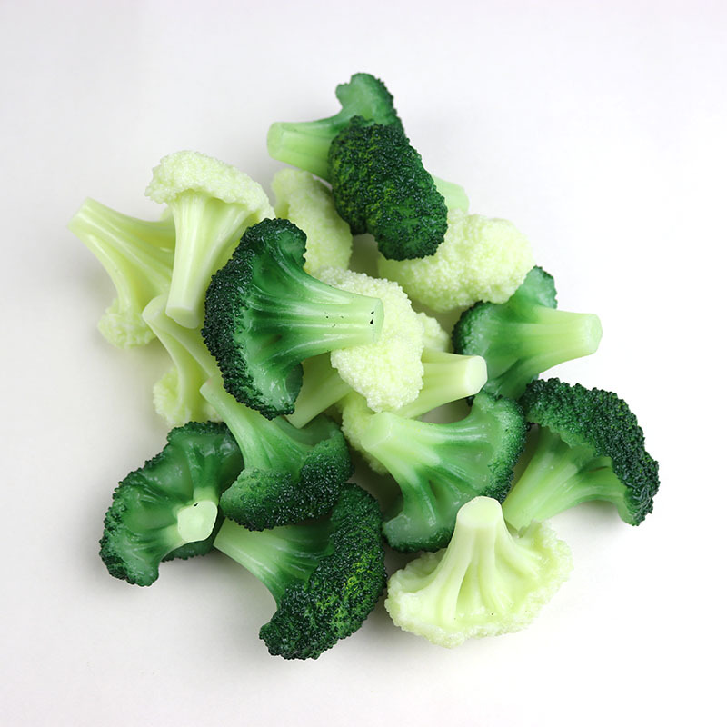 Kunstmatige Voedingsmiddelen & Groenten Bloemkool Broccoli Groente-en Model Voedsel Mall Monster Decoratie Props