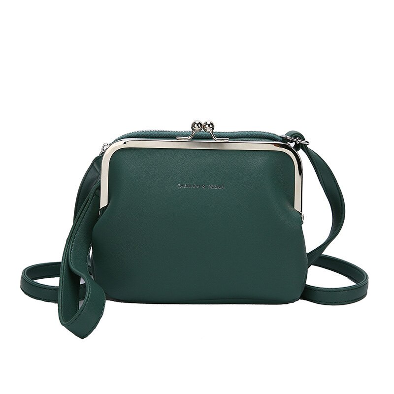 Luxe dames schoudertas van pu leer, dames messenger crossbody tas, tote bags, party avond clutch tassen: Groene schoudertas