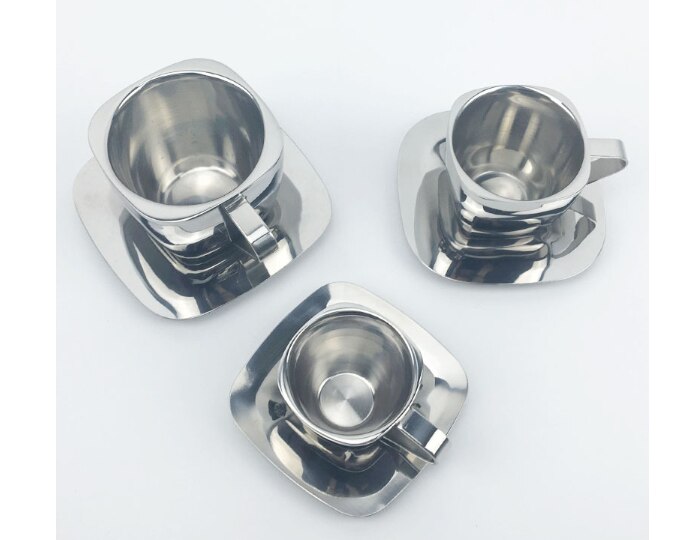 CUP Stainless Steel Square Coffee cup Coffee utensils Household Accessories