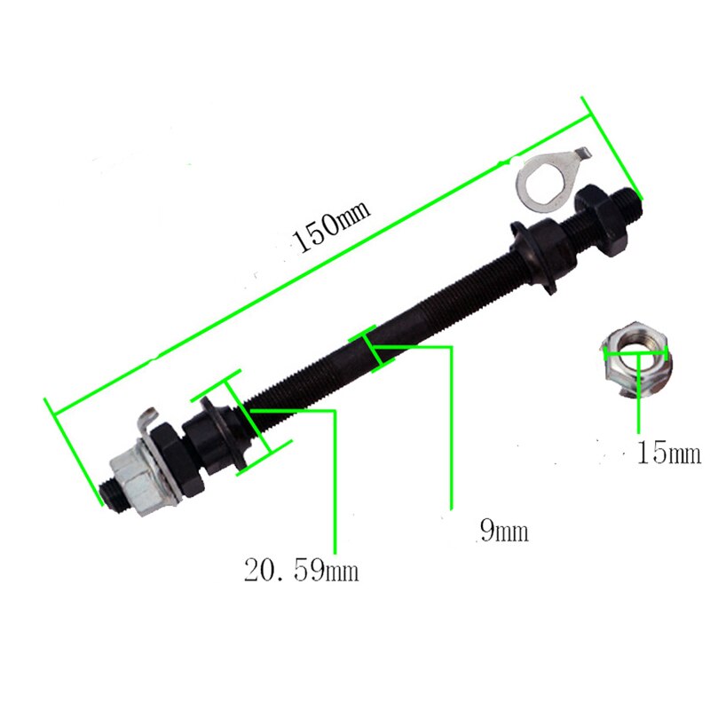 Mountain Bike Hub Shaft Hollow Shaft Bicycle Solid Shaft Front Rear Hub Axis Mountain Bike Shaft Lever