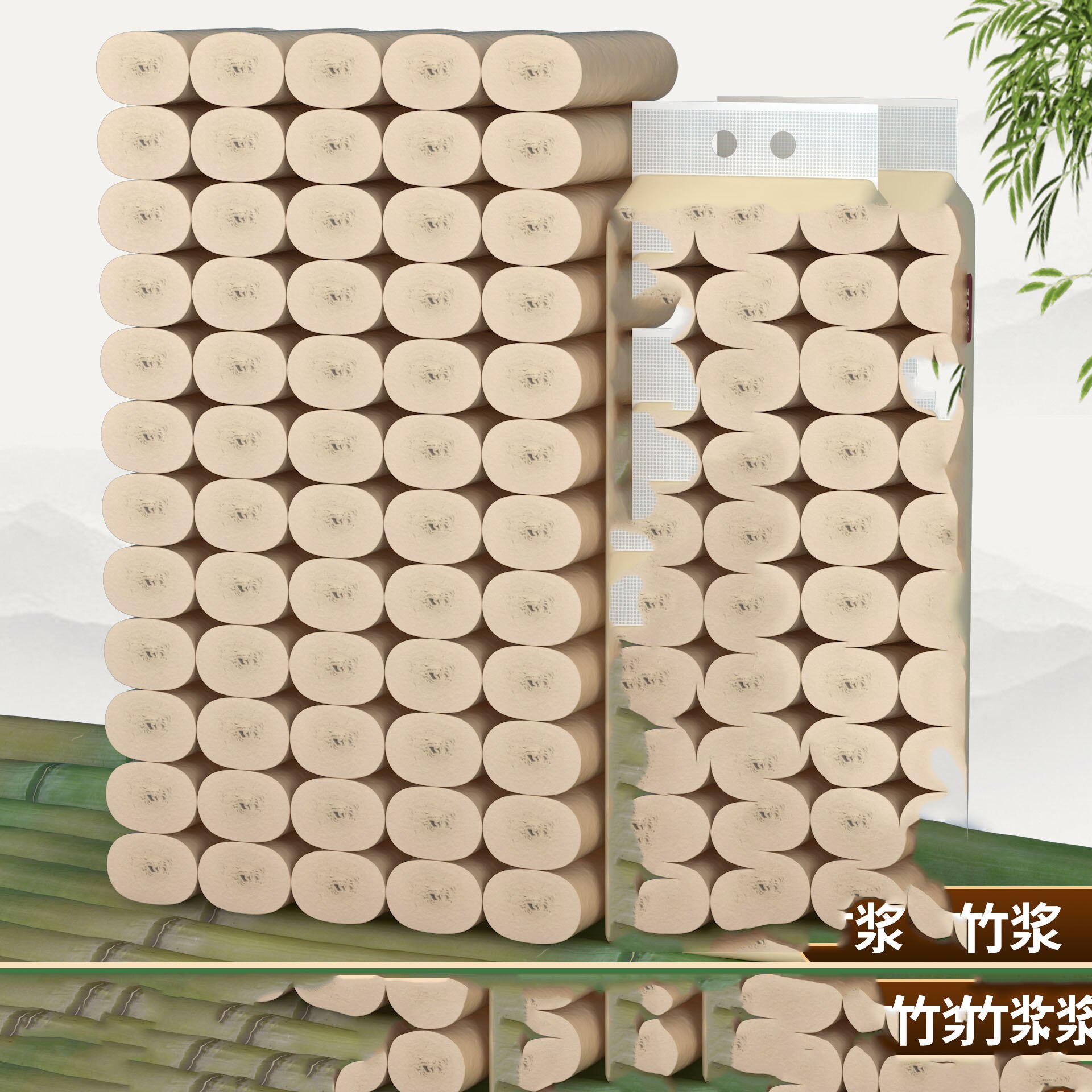 12 Roll Paper Tissue Papieren Handdoek Roll 12 Roll Packs Keuken Wc Papier 4 Layer Verdikte Huishoudelijke Papier thuis Tissue