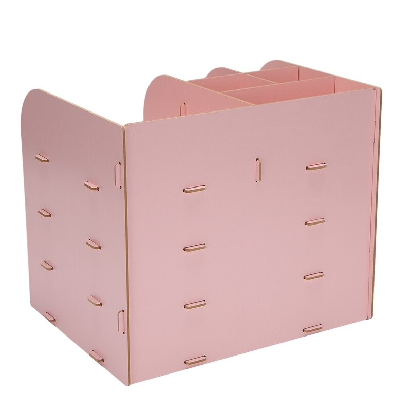 1Pcs 4-Layers Wood Office Table Organizer Assembled Files Office Supplies Containers A4 Paper Storage Rack