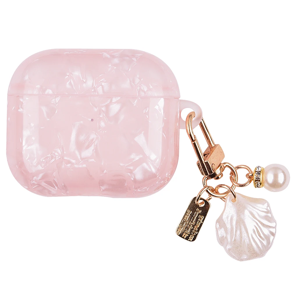 Pour Airpods Pro 2 étui de luxe perle pendentif sans fil casque couverture pour Apple Airpods 3 Pro USB C 2ème 3ème génération coque en TPU