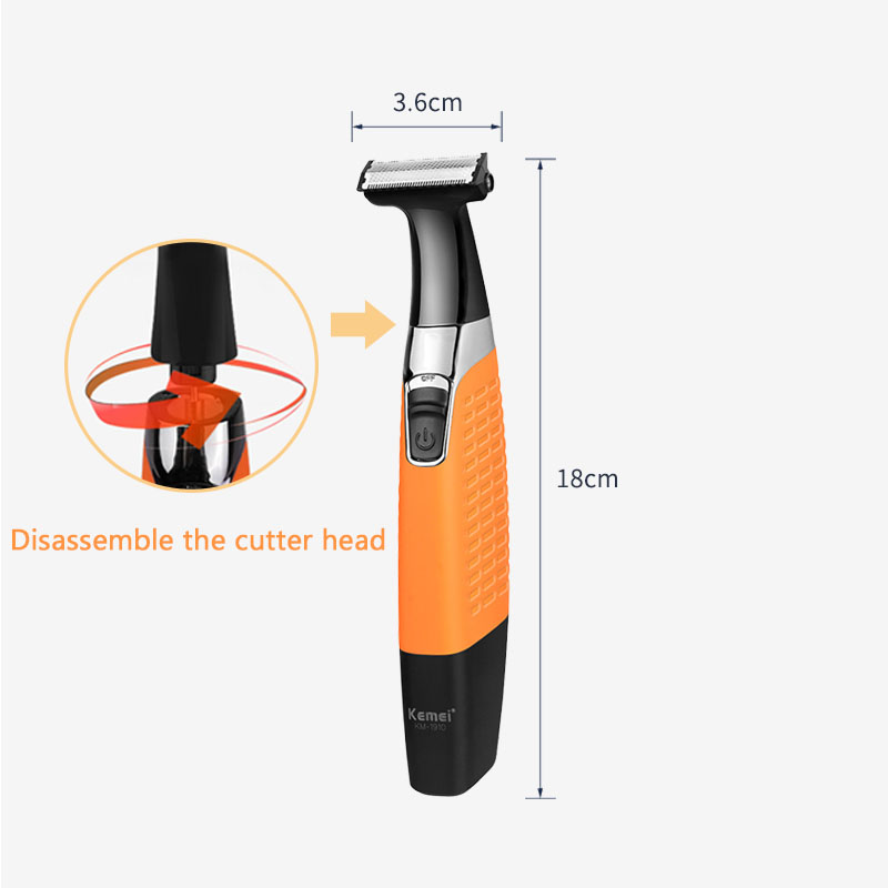 Kemei Elektrisch Scheerapparaat Voor Mannen Scheerapparaat Baard Trimer Multifunctionele Scheerapparaat Grooming Scheren Machine Waterdicht Razor Trimmer
