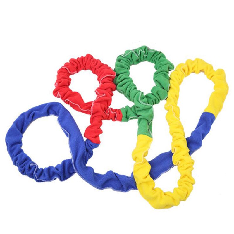 Regenboog Eastic Touw Coöperatieve Stretchy Band Sensorische Integratie Speelgoed Sport Games Voor Kids Kinderen