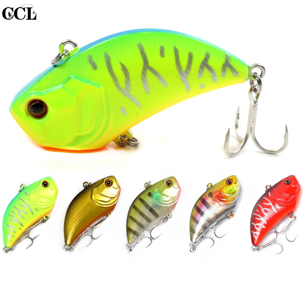 Ccltba 5cm 14.6g mini huuleton crankbait uppoava kalastusvib viehe abs kova muovi vibe kalastusuistimet