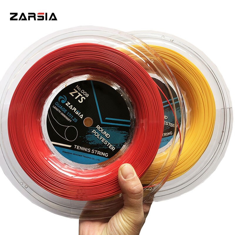 ZARSIA-cuerdas de tenis redondas de poliéster, línea de entrenamiento de tenis, 200m -40