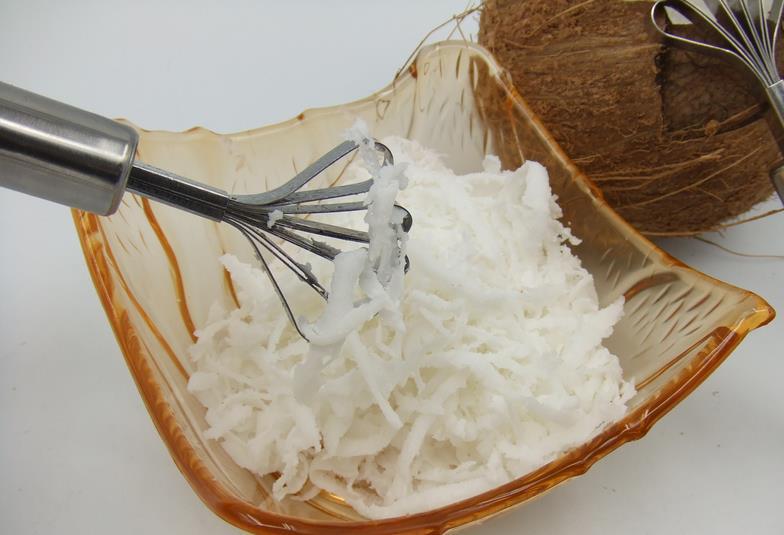 Rostfritt stål kokosnöt kött rasp fisk skala massa separator hjärta bort såmaskin kokosnöt hyvel kokos rakapparat köksredskap