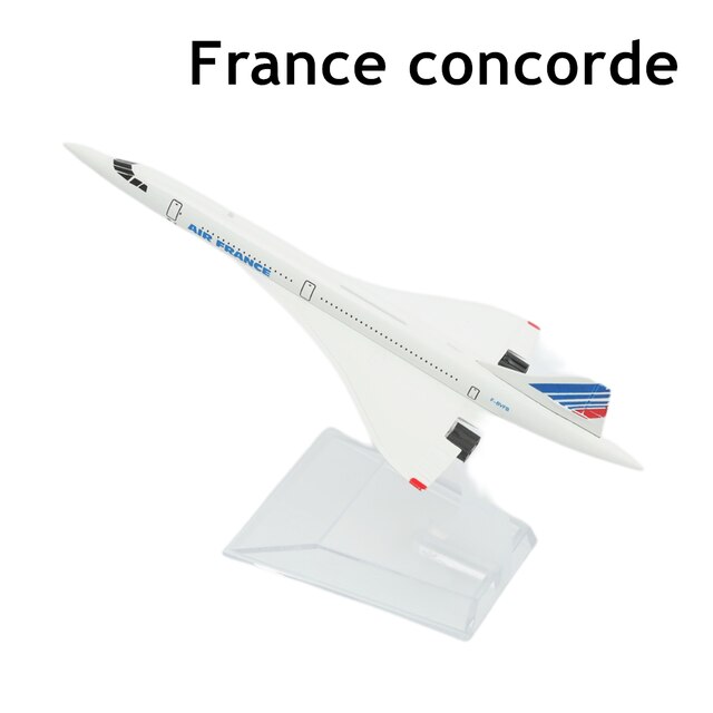 Aerei turchi B777 in lega Diecast Model 15cm Aviation da collezione in miniatura ornamento Souvenir giocattoli: France concorde