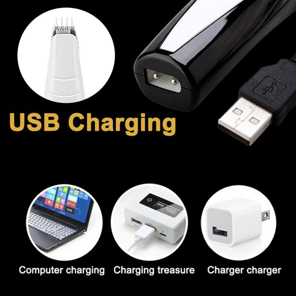 Hund kat fod hårtrimmer usb genopladeligt kæledyrsplejeværktøj mini elektrisk hårklipper barbering trimning klipningsmaskine
