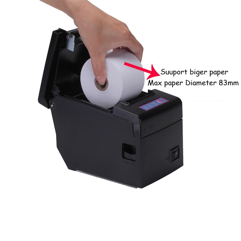 POS58 ethernet RJ45 pos thermal receipt bill printer with 130mm per second support Multi-Language HS-E58L
