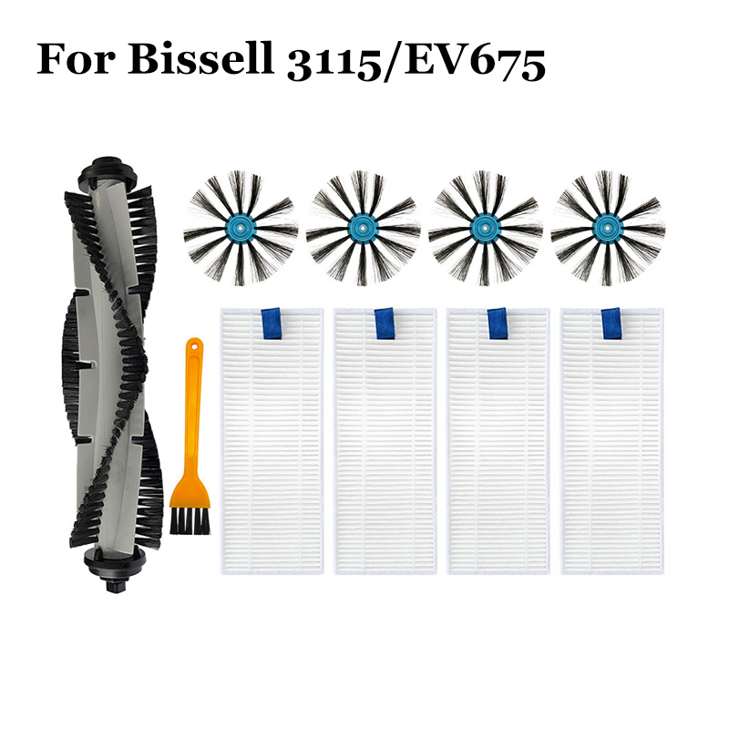 Voor Bissell 3115/EV675 Robot Stofzuiger Onderdelen Spinwave Harde Vloer Expert Nat & Droog Robotic Drum Filter mop Accessoires: Licht Geel