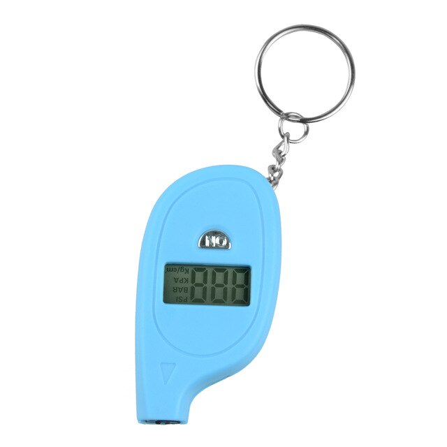 Digital Tire Pressure LCD Backlight Auto Car Motorcycle Air Gauge monitor: Mini Gauge Blue