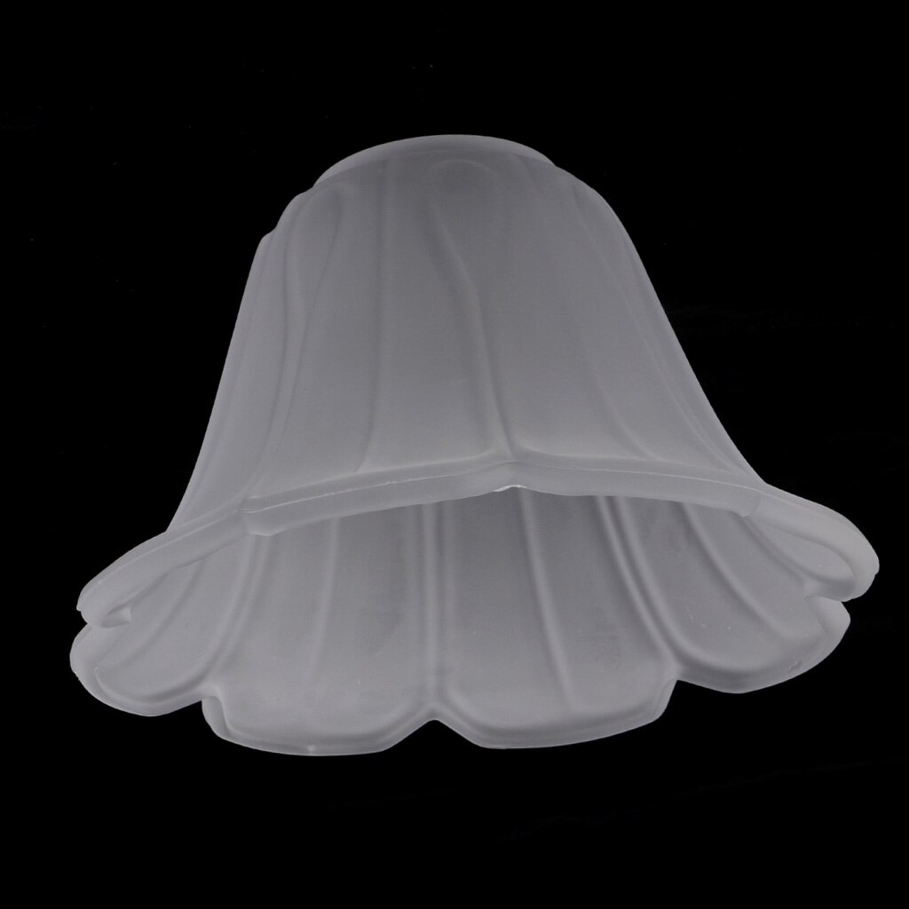 Frosted White Glass Flower Petal Replacement Shade for Ceiling Light Wall Sconce