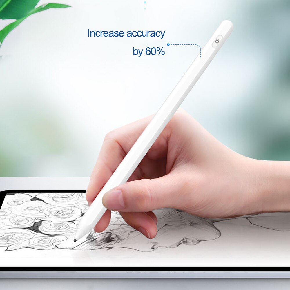 Voor Apple Potlood Voor Ipad Air 4 Ipad Pro 11 12.9 Voor Ipad 10.2 9th 8th 7th Generatie Air 3 Mini 6 5 Touch Stylus: WHITE