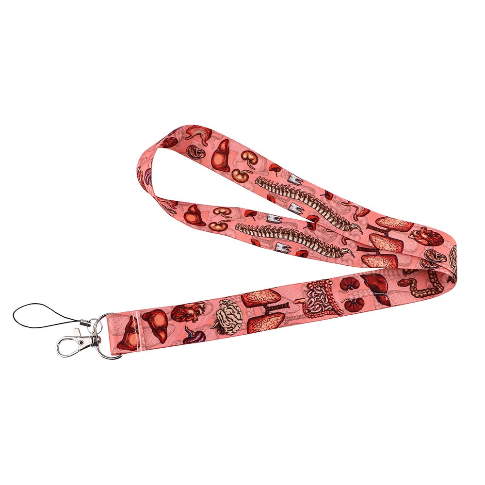 JF1015 Menselijke Organen Lanyards Voor Key Nekband Voor Kaart Badge Gym Sleutelhanger Lanyard Sleutelhouder Diy Opknoping Touw Arts verpleegkundige: 5