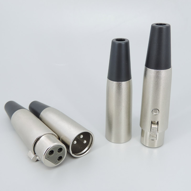 1pc audio Metal Microphone 3pin XLR Male female To 1/4" 6.35mm 6.5 Mic mono RCA male female Stereo Transform Converter Adapter