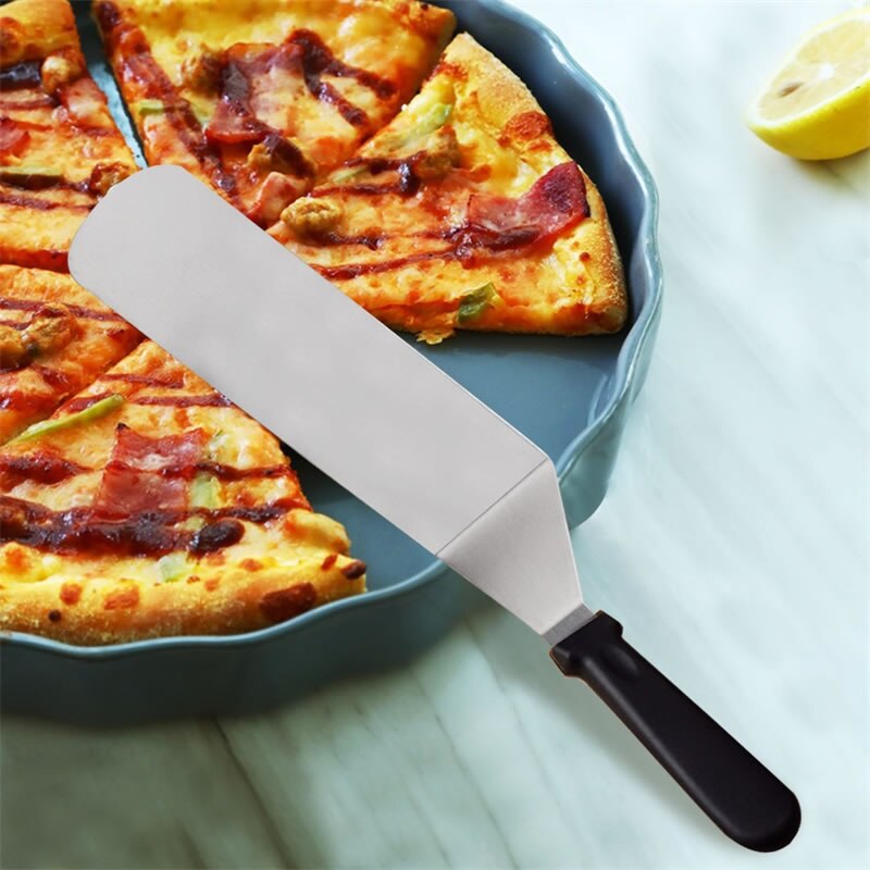 Queentime pizza skræl rustfri stål drejer til pandekage pizza spatel bagning wienerbrød spatler kage brød skærer køkkenredskaber
