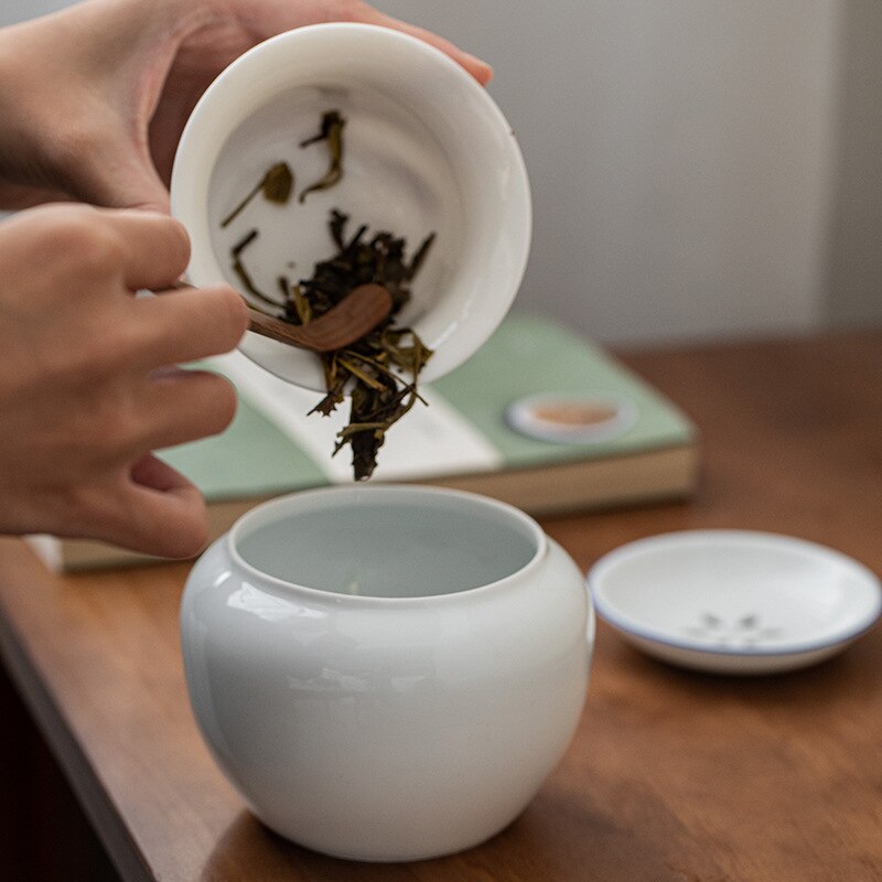 Zoete Witte Wassen Water Kopje Thee Wassen Kom Met Deksel Vierkante Thee Residu Kom Thee Emmer Japanse Jianshui Kung Fu theeceremonie