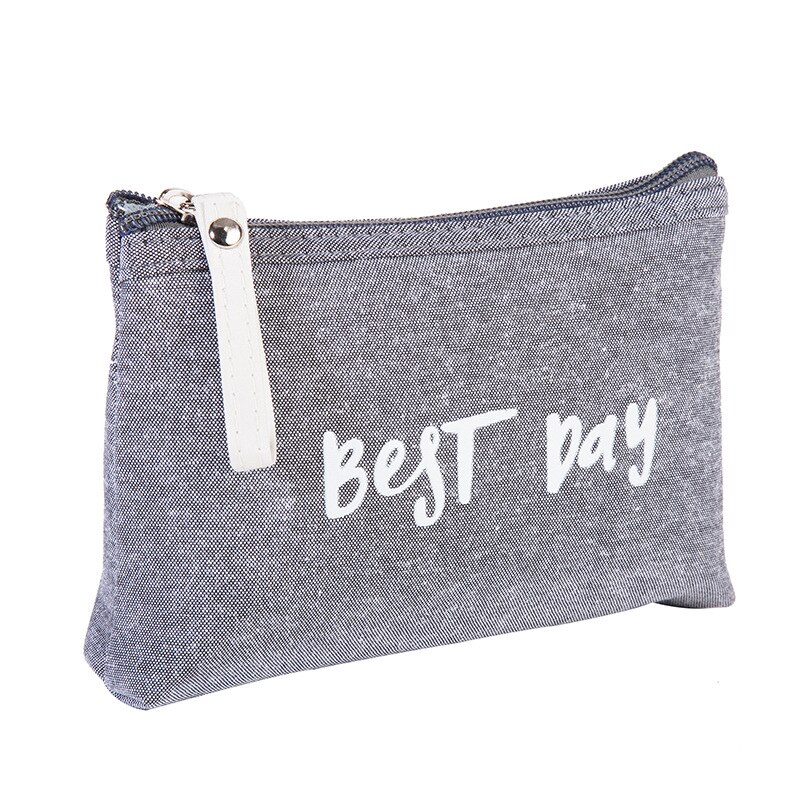 Sac à cosmétiques de voyage multifonction pour femmes, trousse de maquillage, bourse à fermeture éclair, de beauté, avec lettres imprimées: 3