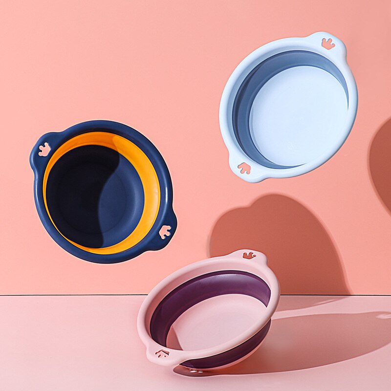 Plastic Folding Washbasins Portable Washbasin Folding Laundry Bathroom Kitchen Folding Beautiful Baby Bath Lavabo Enfant