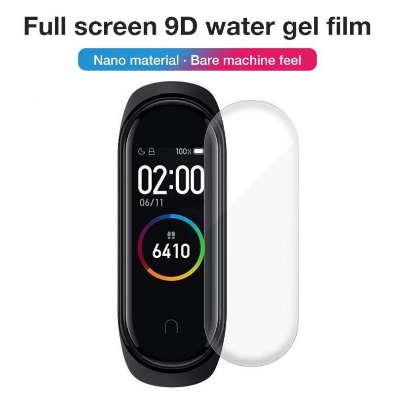 5Pcs 3D Schutz Glas Für Xiaomi Mi Band 3 4 5 Screen Protector Für Miband 3 5 4 Abdeckung smart Armband 4 Band 5 Weichen Film