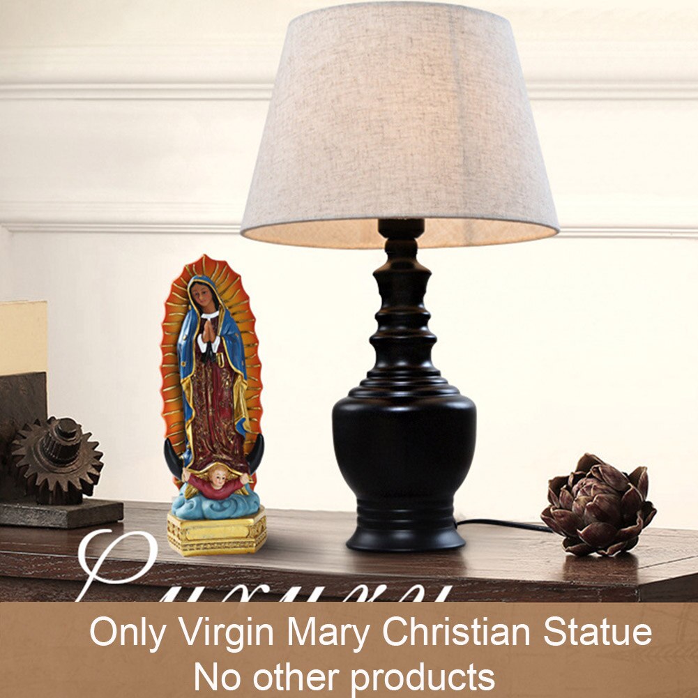 Display Ornamenten Mexicaanse Europese Home Decor Hars Beeldje Desktop Religieuze Christian Bruiloft Virgin Mary Standbeelden