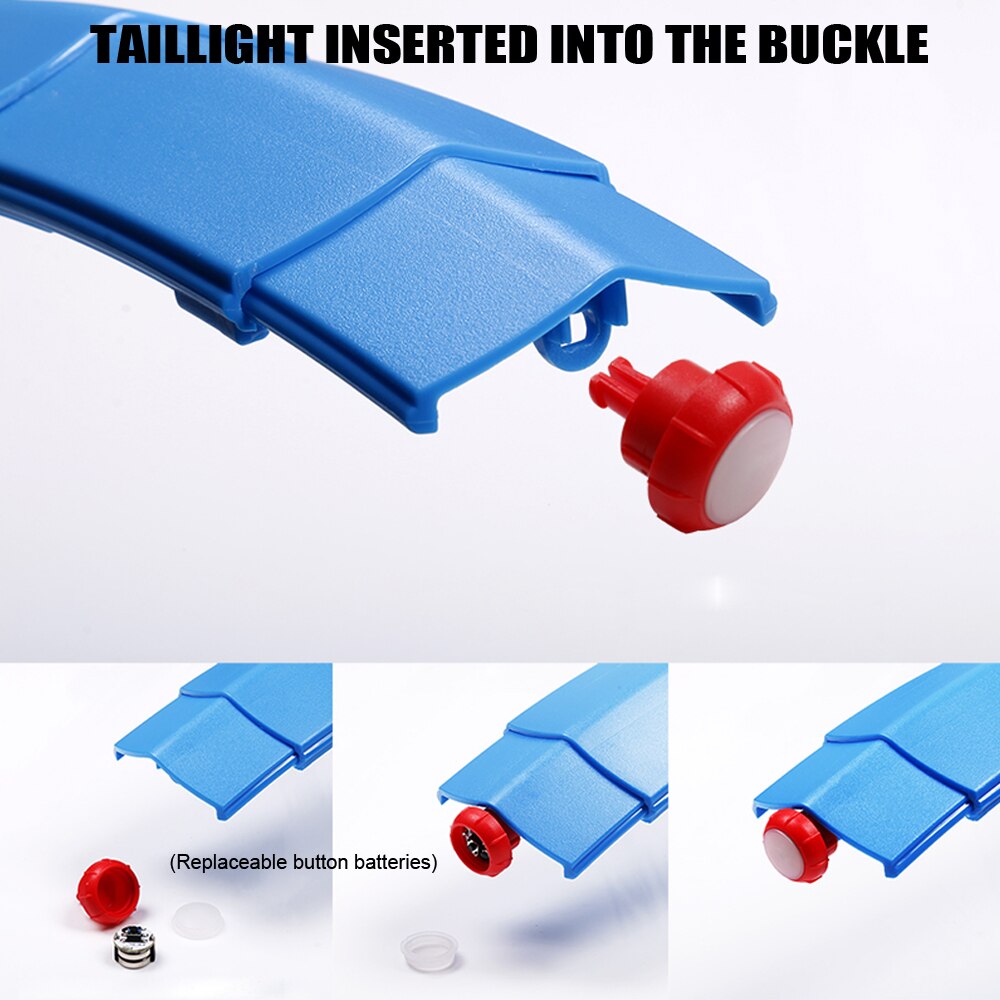 Foldable Bicycle Fender Kit With Taillight Telescopic MTB Road Bike Mudguard Cycling Bicycl Front Rear Fender Mud Water Guard