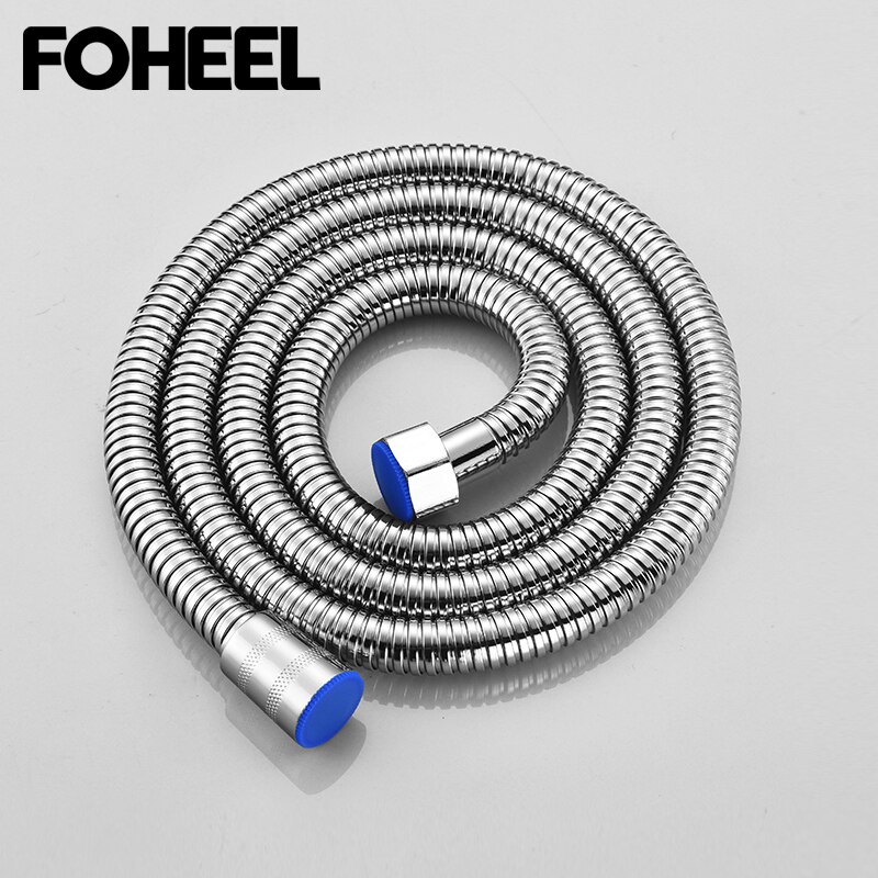 Foheel mangueiras de encanamento mangueira flexível 1.5m aço inoxidável mangueiras de chuveiro acessórios do banheiro atacado dropshipping