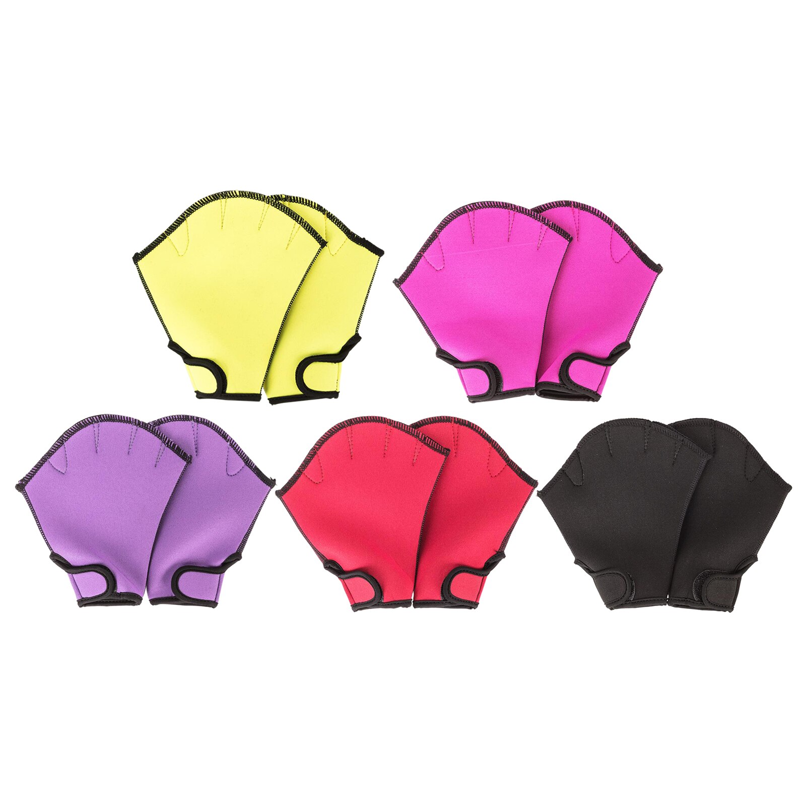 1 paar Schwimmen Handschuhe Aquatische Fitness Wasser Widerstand Aqua Fit Paddle Training Finger Handschuhe für Frauen Männer Kinder