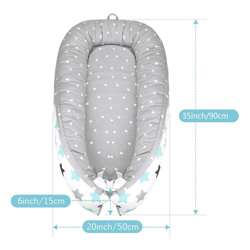 Cotton Baby Uterine Bionic Bed Anti-Pressure Baby Bed Portable Removable and Washable Newborn Bed Bed