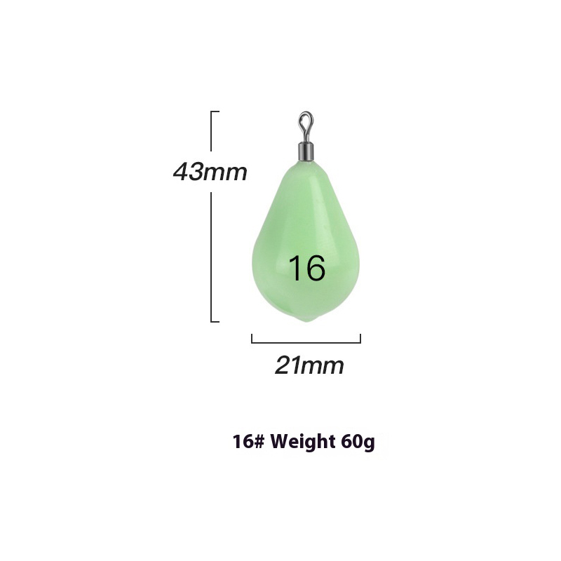 Luminous Fishing Weights Sinkers 30g-150g Water 360 Degree Rotation Fishing Sinker Bass Fishing Accessories: Red