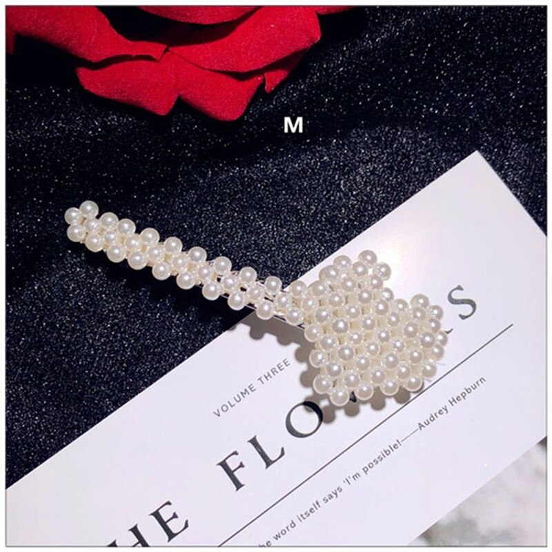 Haarschmuck für damen, edler schmuck, süßwasserperlen, blumenhaarspange, haarnadeln, temperamentvolle braut- und hochzeitsaccessoires: M