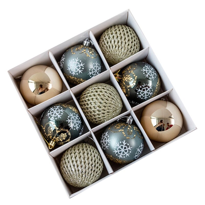 Kerst Bal Kerstballen Grote Boom Decoraties Ballen Xmas Party Opknoping Ornamenten Kerstversiering Voor Jaar: Sky Blue