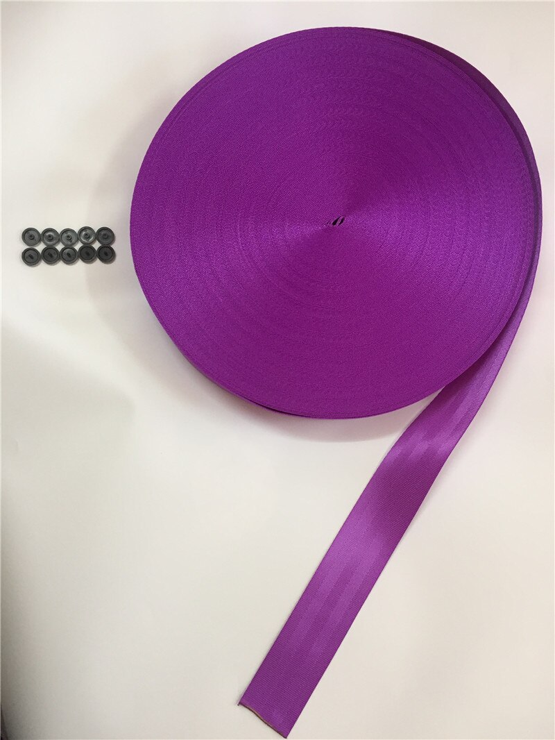 Ruban violet clair de 3-36 mètres pour ceinture de sécurité de voiture, rouleau de 3 c, pour harnais de sécurité, sangle pour ceinture de sécurité de voiture à faire soi-même: 25 mètres