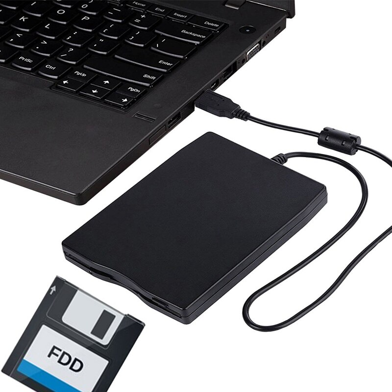 Usb Floppy Drive, 3.5 Inch Usb Externe Diskettestation 1.44 Mb Fdd Draagbare Usb Drive Plug En Play Voor Laptops Desktop