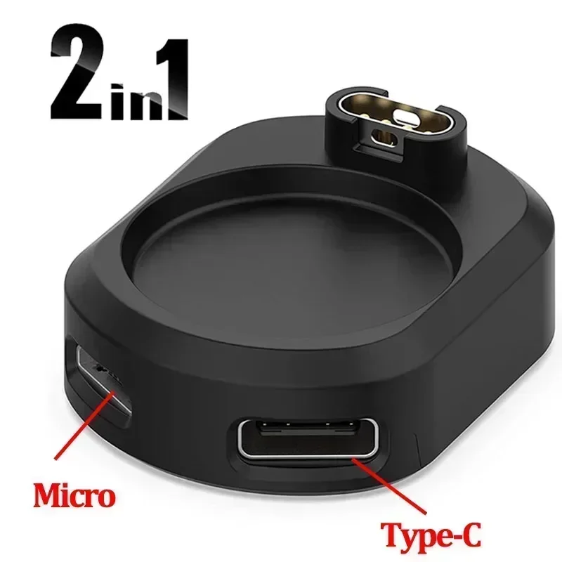 Type C Oplader Adapter voor Garmin Fenix 8 7 S 6 5 7X 6X Forerunner 265 965 245 955 Venu 3 S SQ2 Opladen Converter Kabel Adapter: WHITE