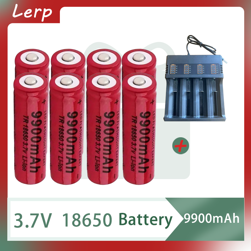 Advanced 18650 3.7V 9900mAh Li-Ion Rechargeable Battery: Optimized for High-Performance LED Flashlights