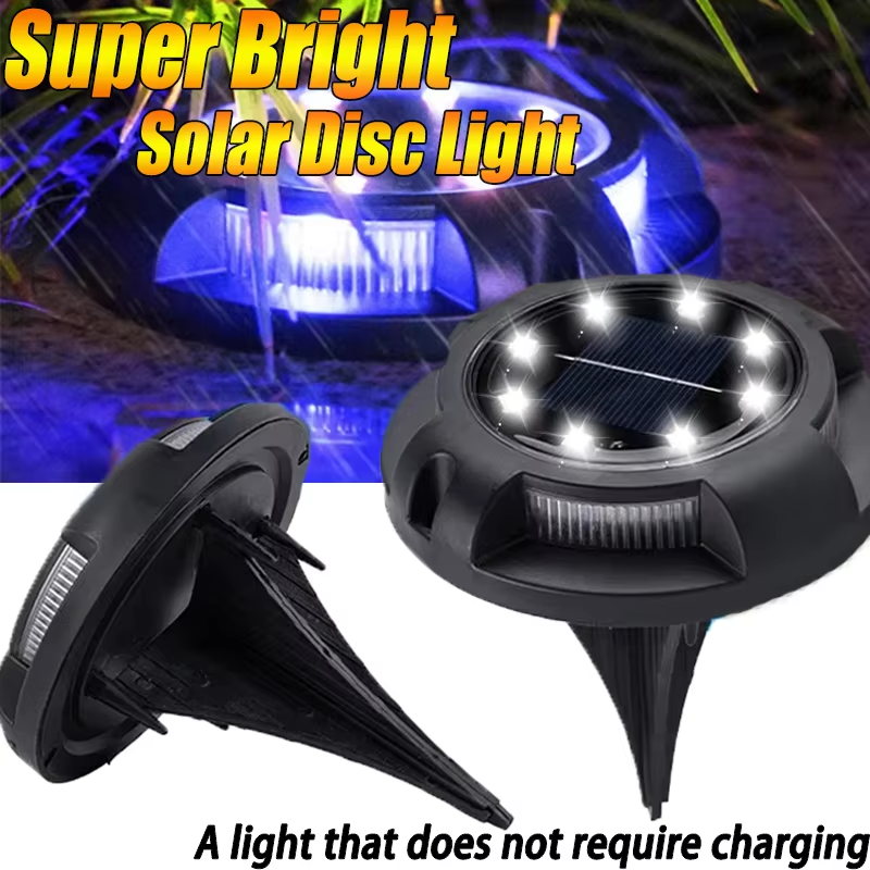 Super jasna lampa gruntowa zasilana energią słoneczną Zewnętrzna lampa patio Wodoodporna trawnik ogrodowy Dekoracyjna lampa schodowa Lampka nocna Szybka dostawa 4-6 dni Przyjazd Darmowa wysyłka